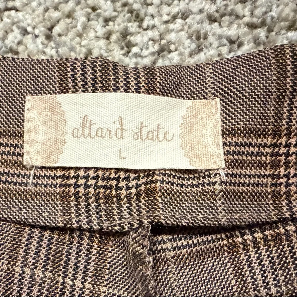 Altar'd‎ State High Waist Plaid Brown Shorts
